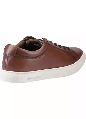 Brown Galaxy Leather Trainers by Jack & Jones | Look Again