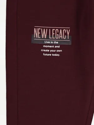 Burgundy New Legacy Sweatshirt and Joggers Set | Kids | George at ASDA