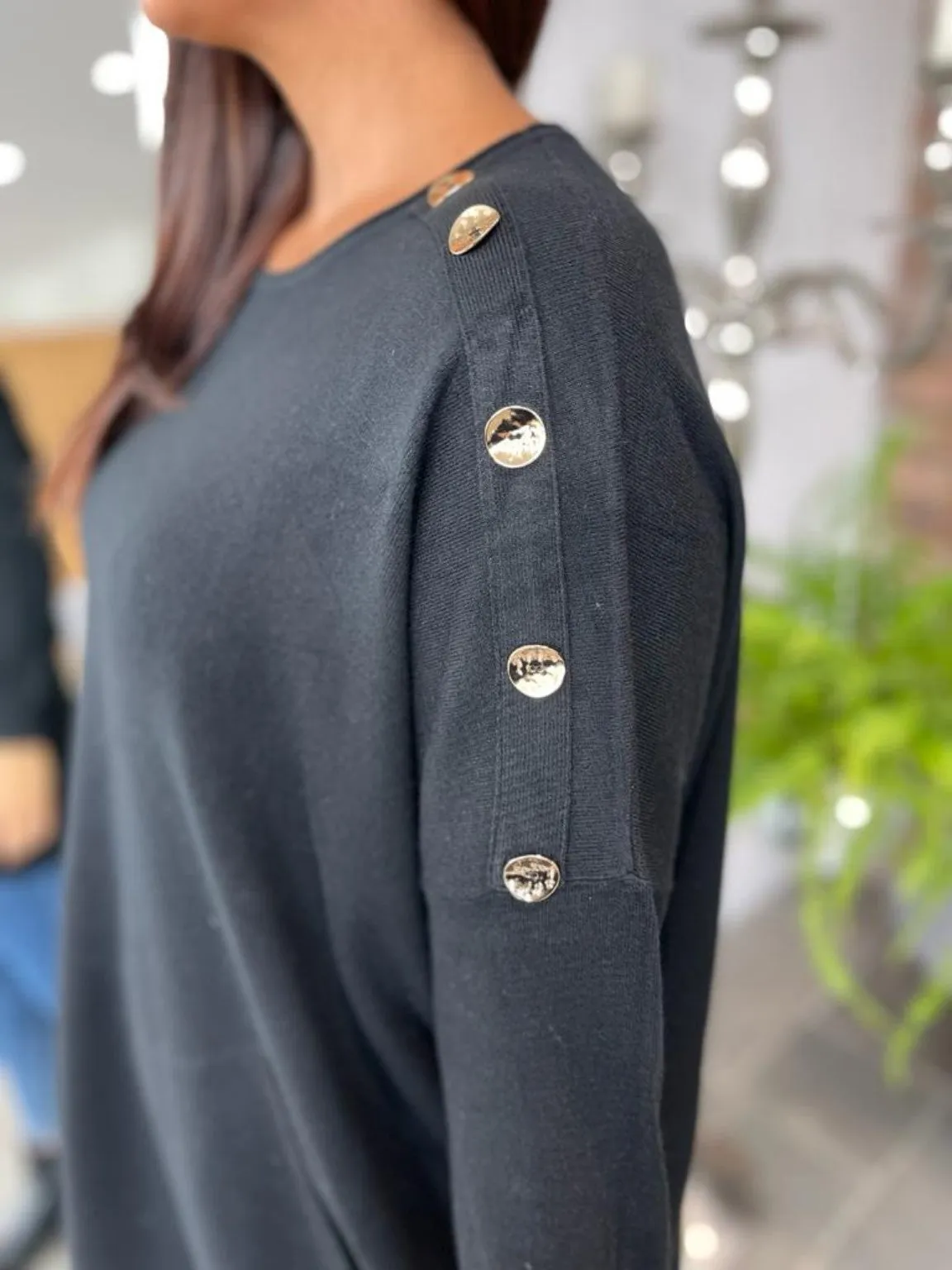 Button Sleeve Jumper Georgia