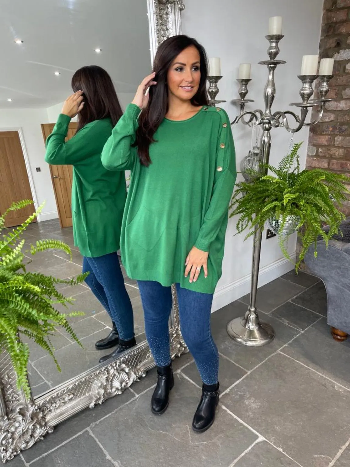 Button Sleeve Jumper Georgia