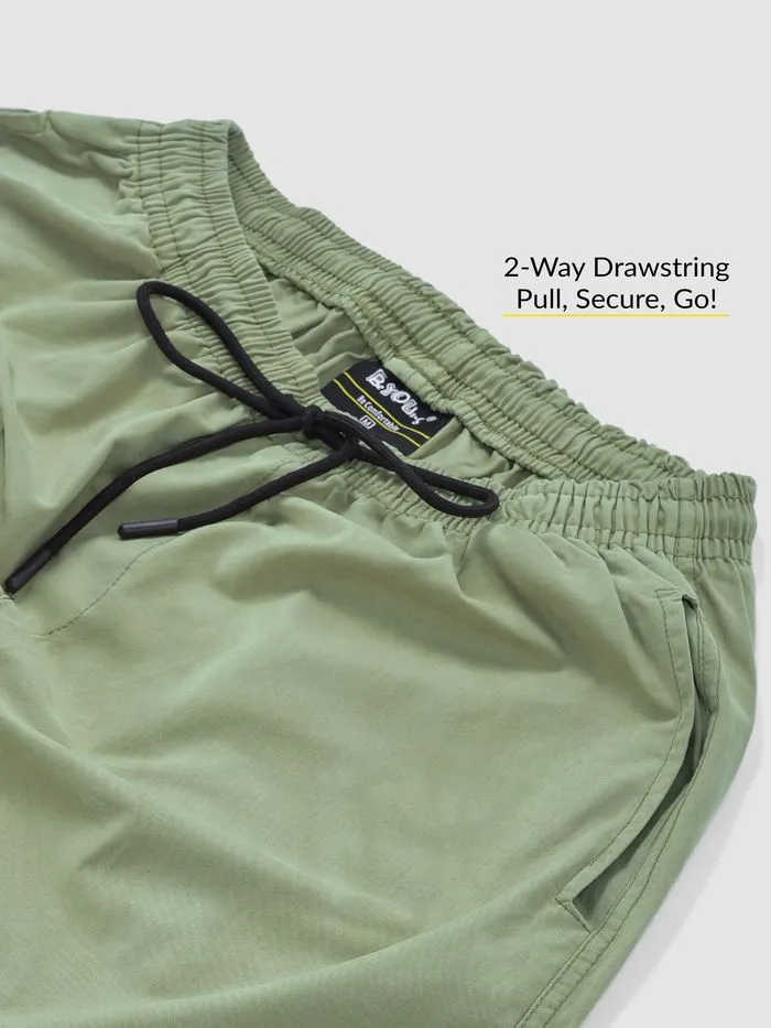 Buy Pale Olive Dual Pocket Cargo Joggers Online in India -Beyoung