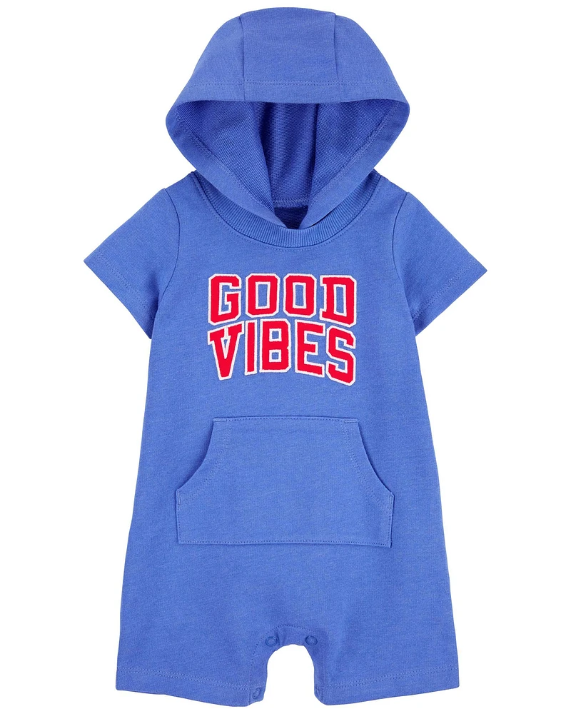 Carters Oshkosh Baby Good Vibes Hooded Romper