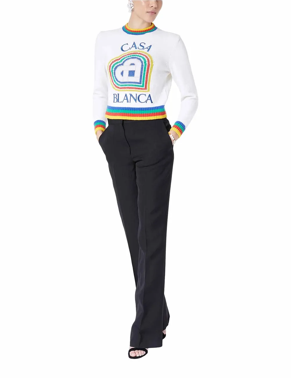 CASABLANCA HEART CASA BRAND JUMPER