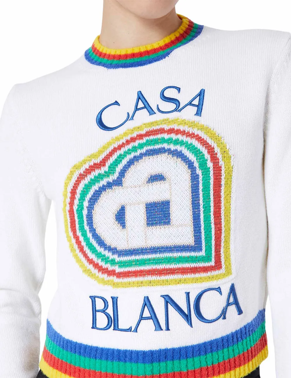 CASABLANCA HEART CASA BRAND JUMPER