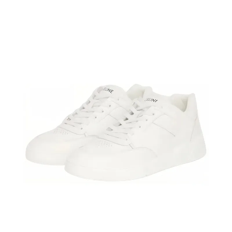     Celine   CT-07 Leather Low-top Lace-up Fashion Sneakers