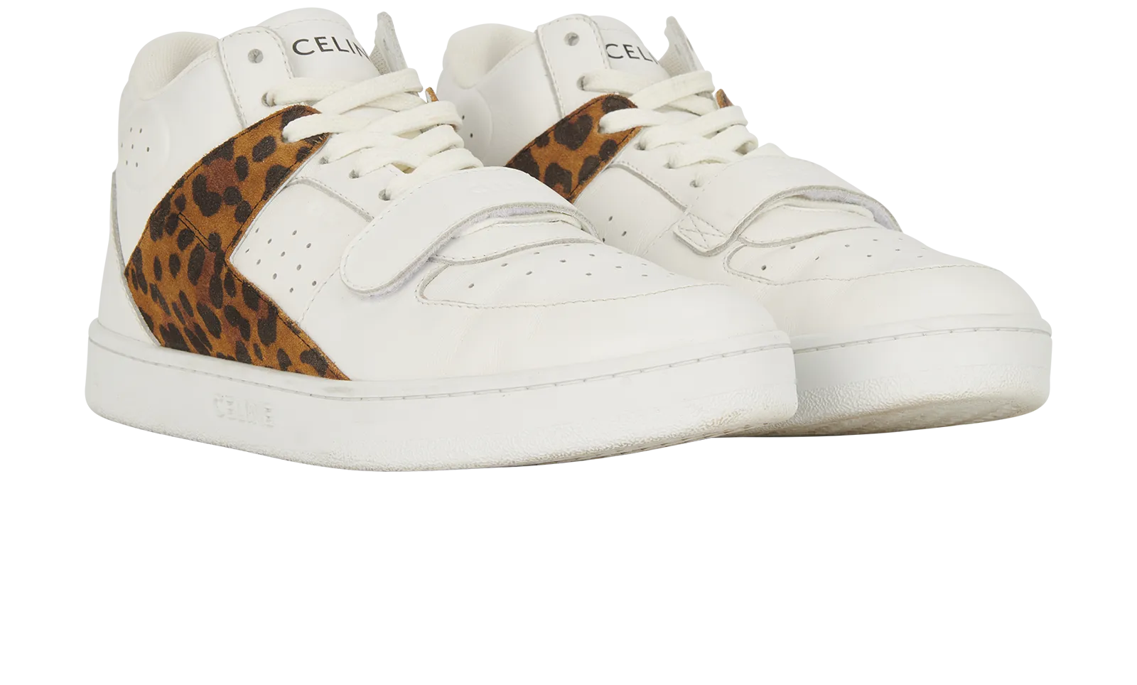 Celine High Top Leopard Trainers