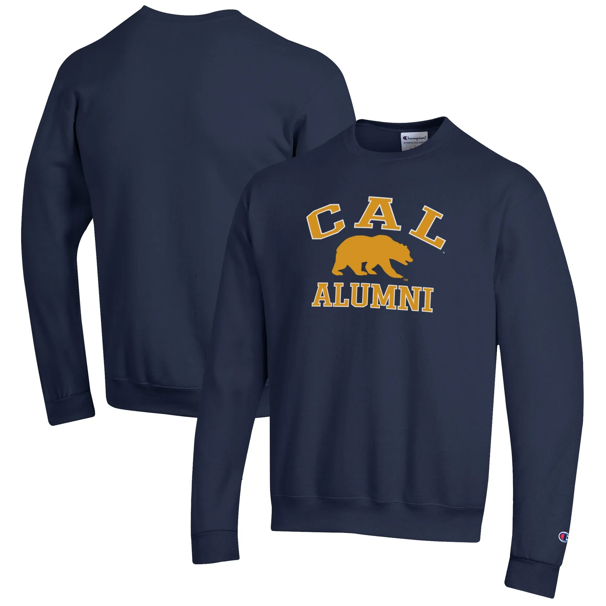 Champion  Cal Bears Navy Alumni Logo Arch Pullover Sweatshirt