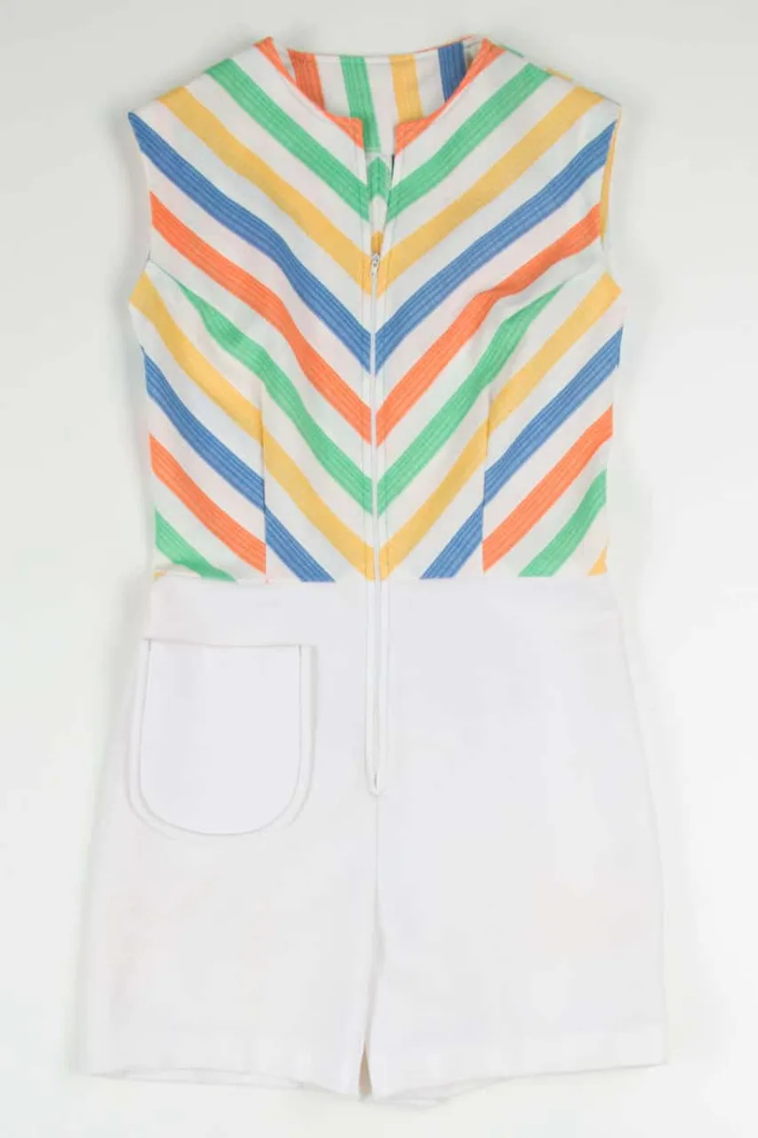 Chevron Top Romper