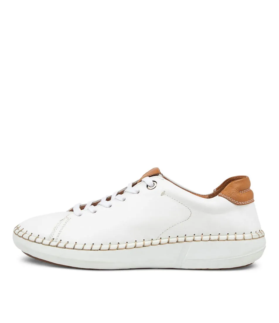 COLORADO Peel White Tan Leather Sneakers