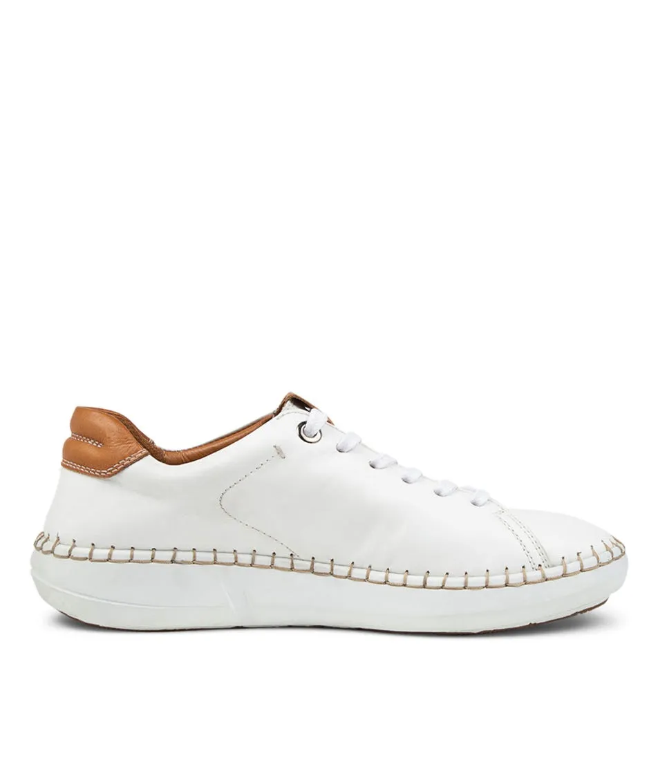 COLORADO Peel White Tan Leather Sneakers