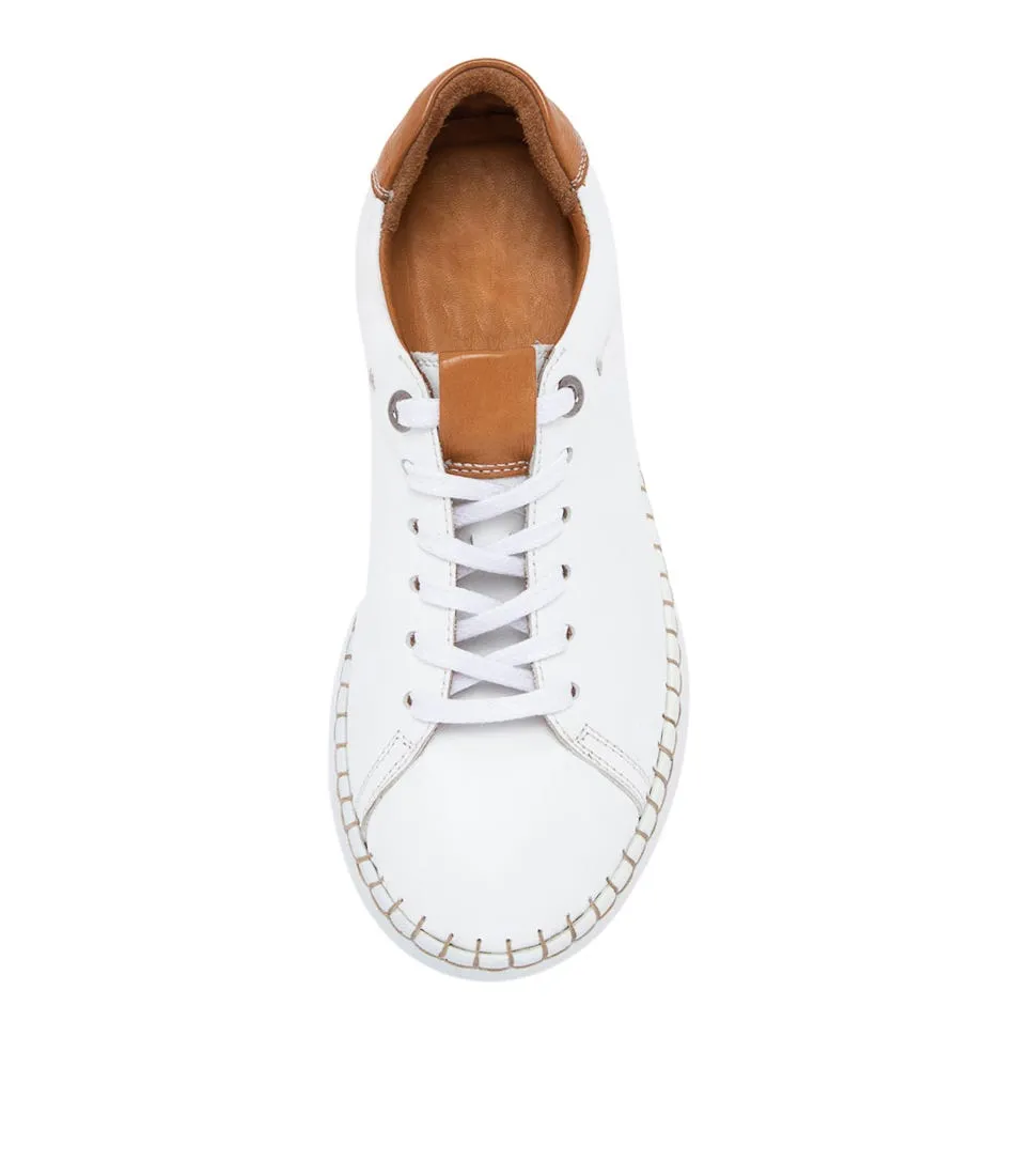 COLORADO Peel White Tan Leather Sneakers