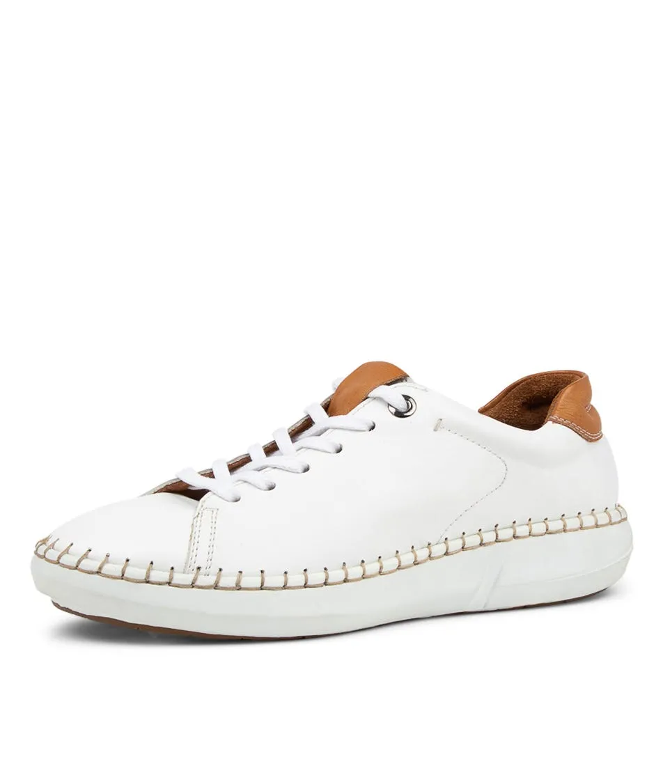 COLORADO Peel White Tan Leather Sneakers