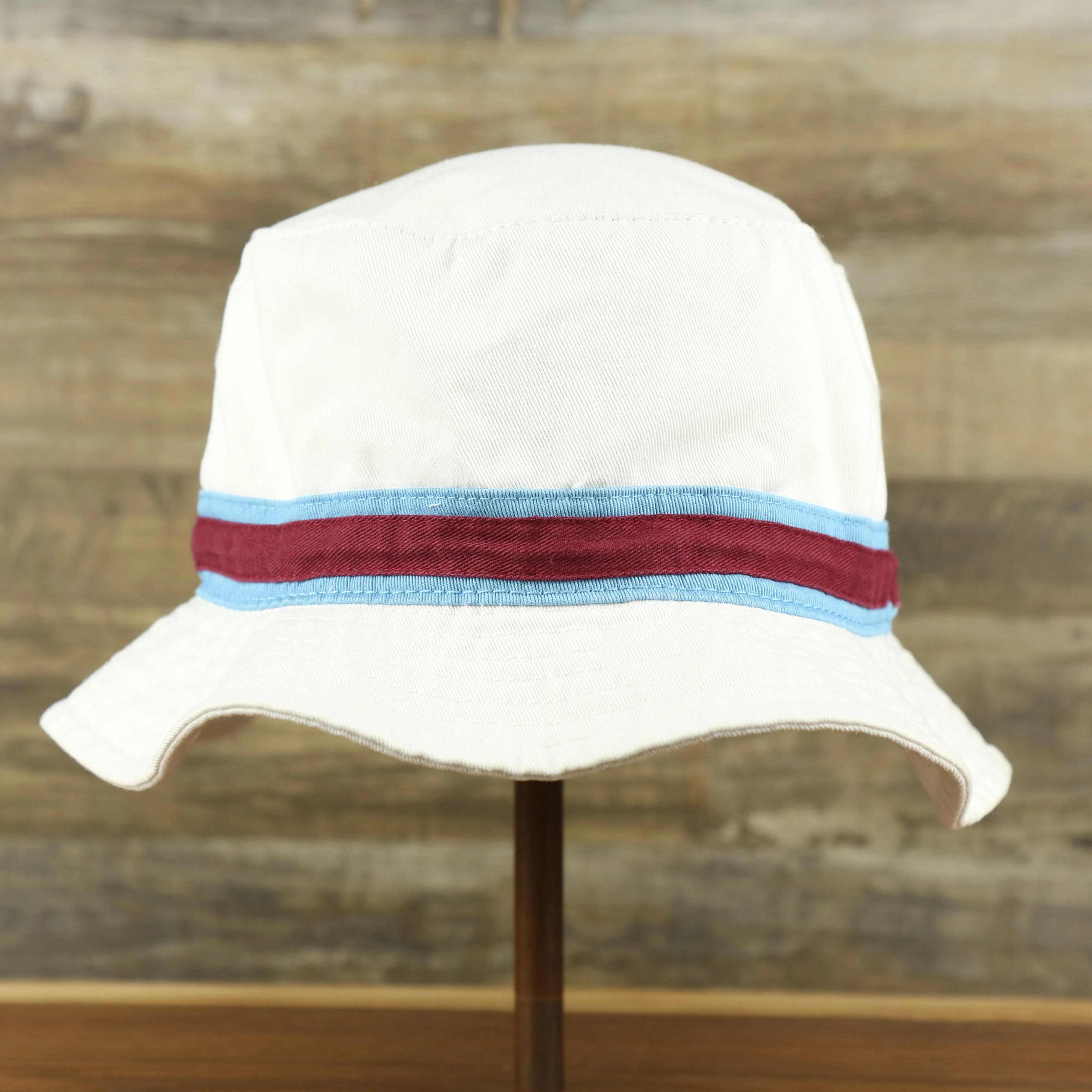 Cooperstown Philadelphia Phillies Striped Bucket Hat | White Bucket Hat