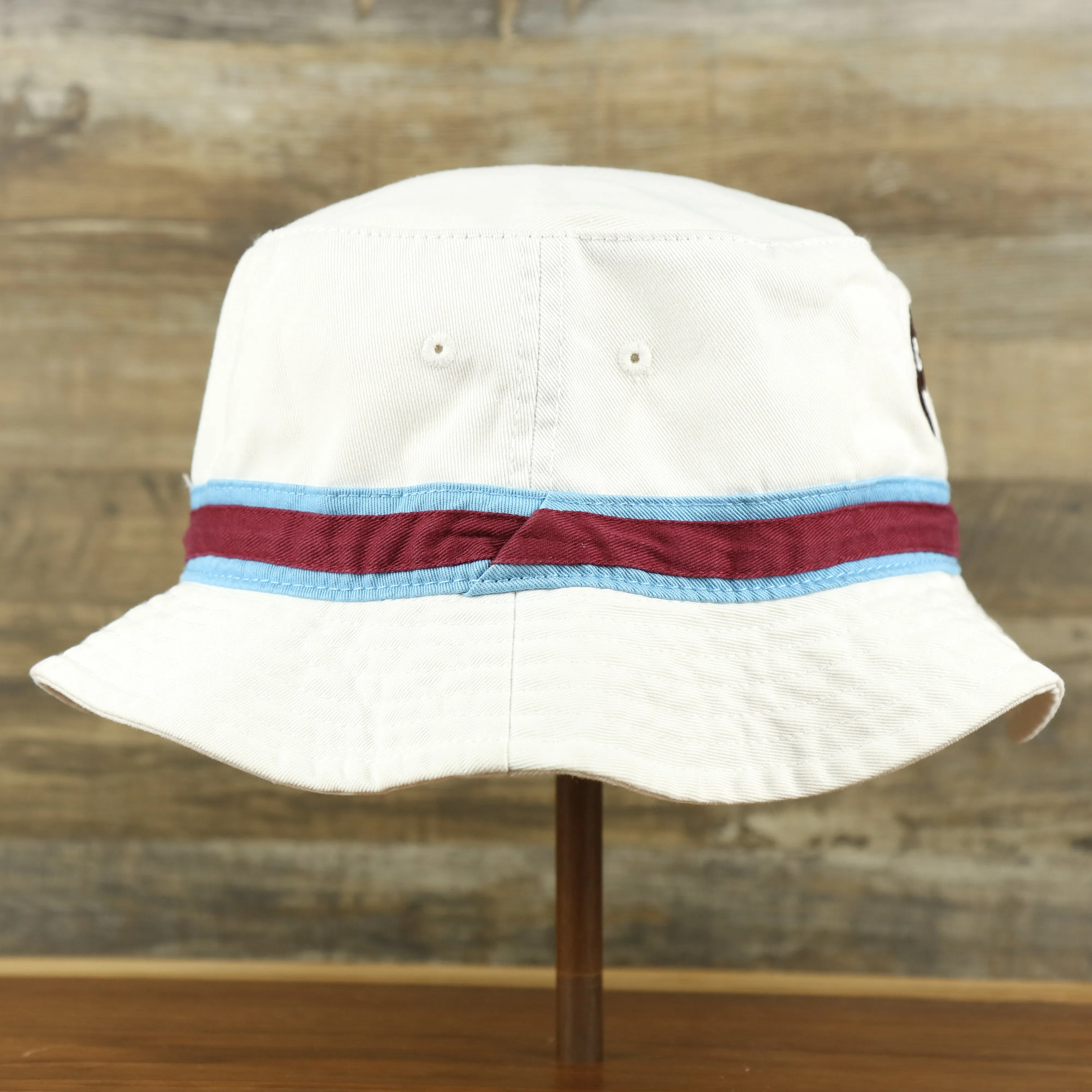 Cooperstown Philadelphia Phillies Striped Bucket Hat | White Bucket Hat