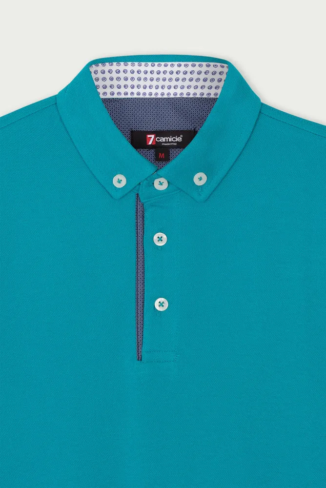 Cotton Man Polo Green