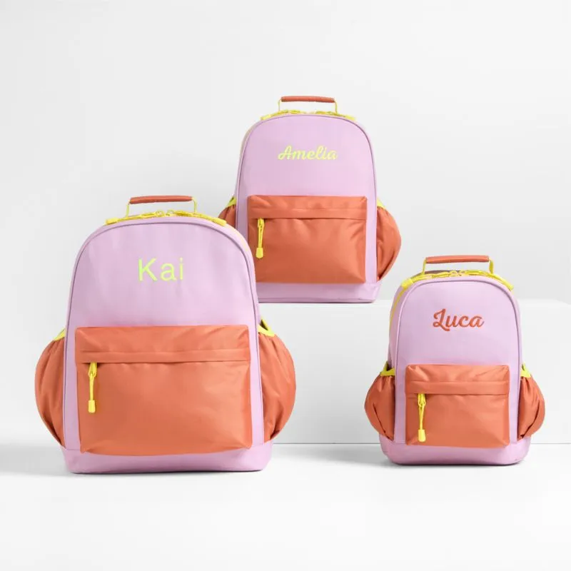 Crate&Barrel Colorblock and Kids Backpack with Side Pockets