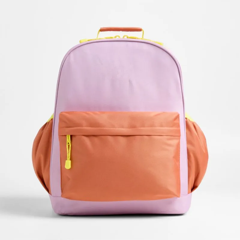 Crate&Barrel Colorblock and Kids Backpack with Side Pockets