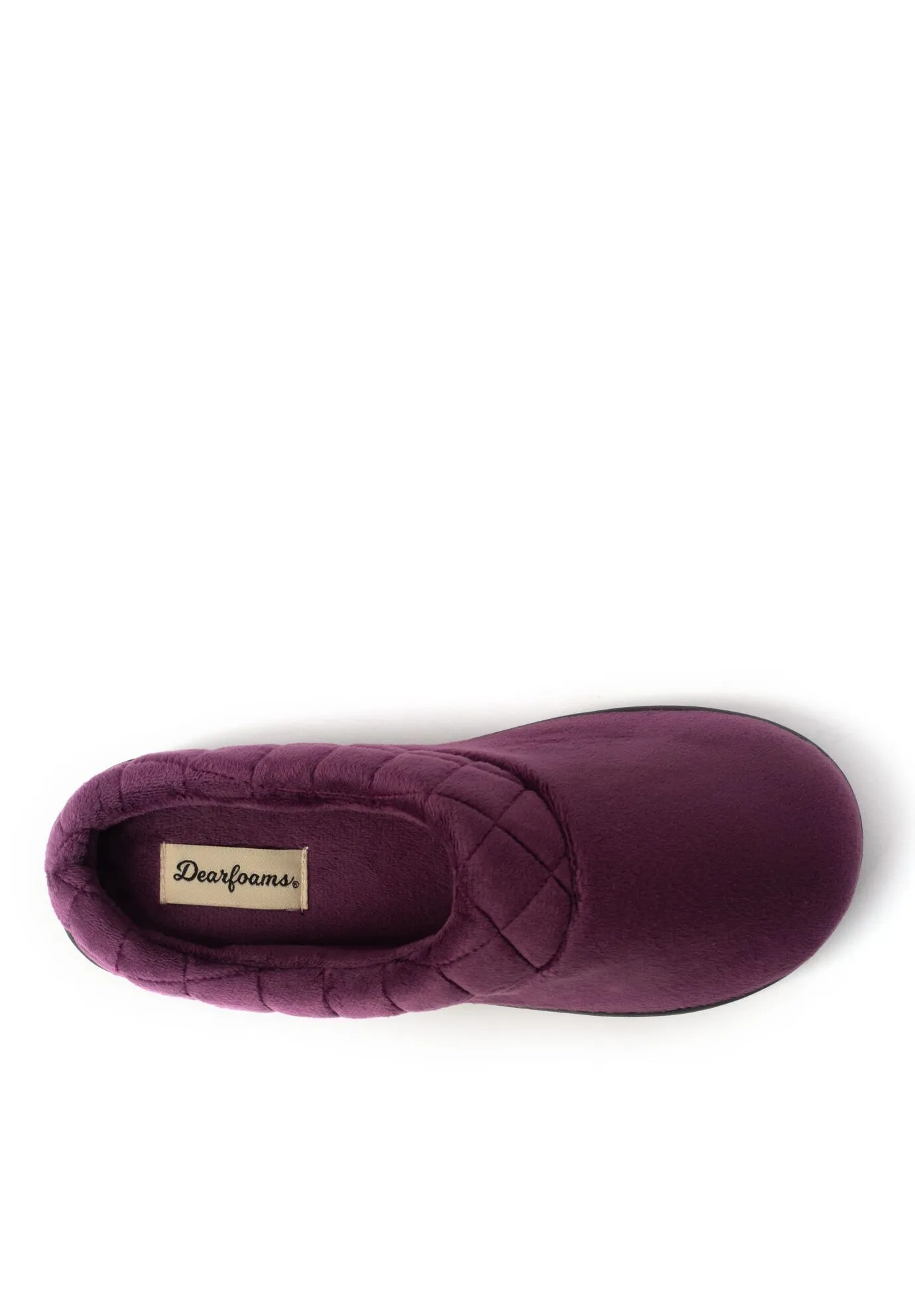 Darcy Velour Clog W/Quilted Cuff Slipper