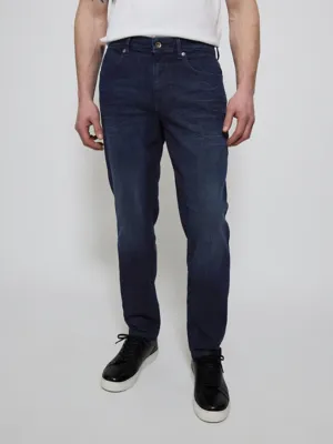 Dark Rinse Faded Slim Freefit Jeans | Men | George at ASDA