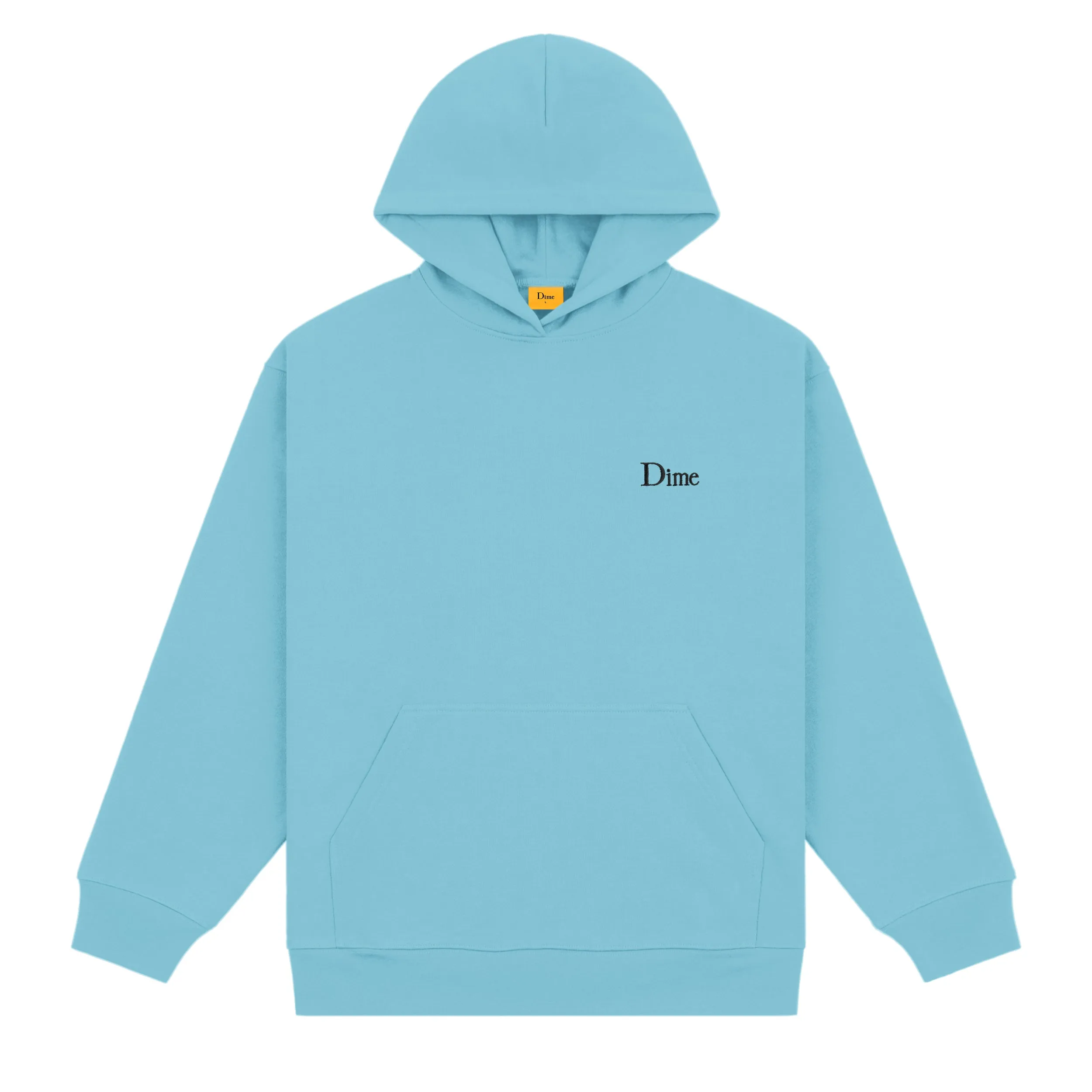 DIME MTL CLASSIC SMALL LOGO HOODIE OCEAN BLUE