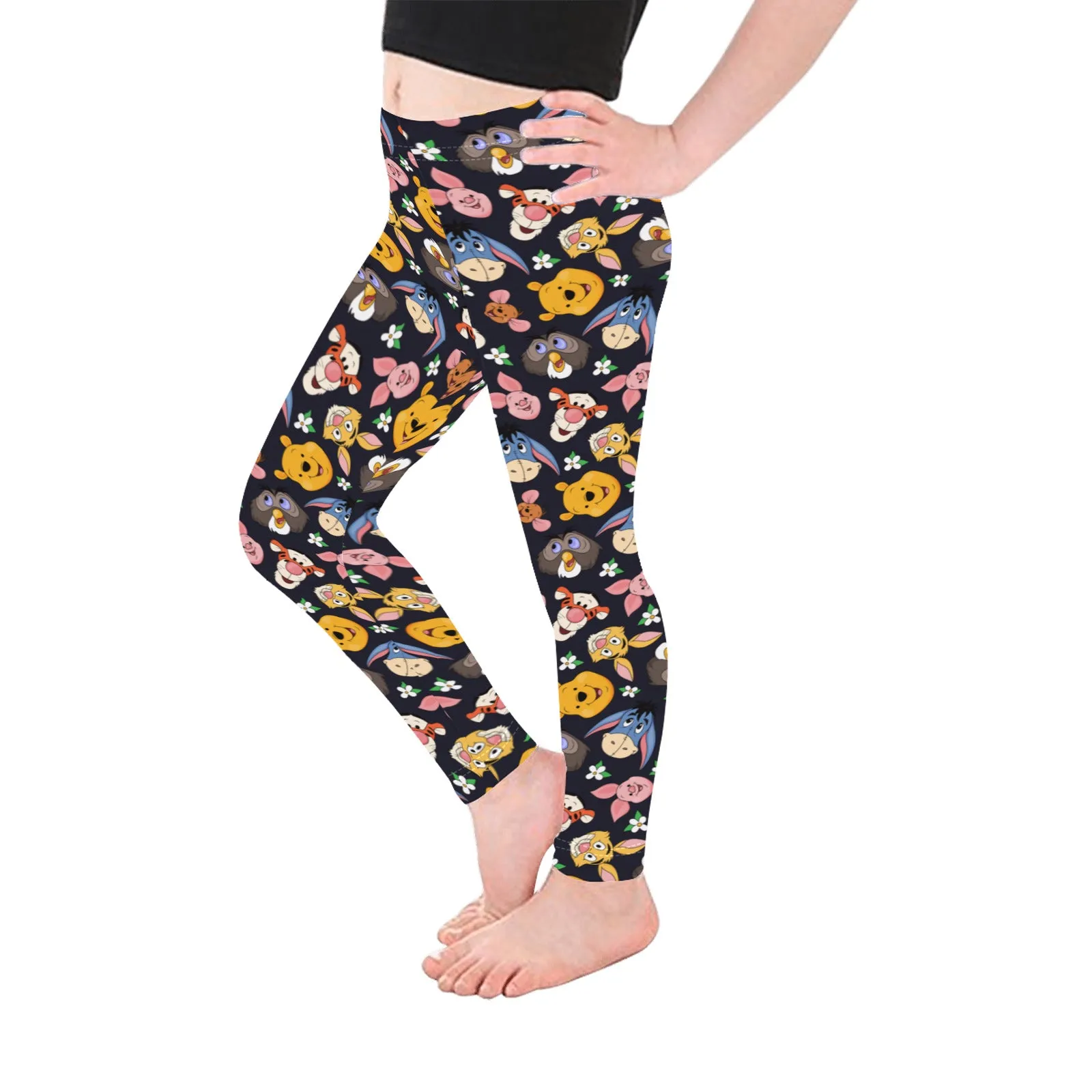 Disney Winnie The Pooh Hundred Acre Wood Friends Kid's Leggings