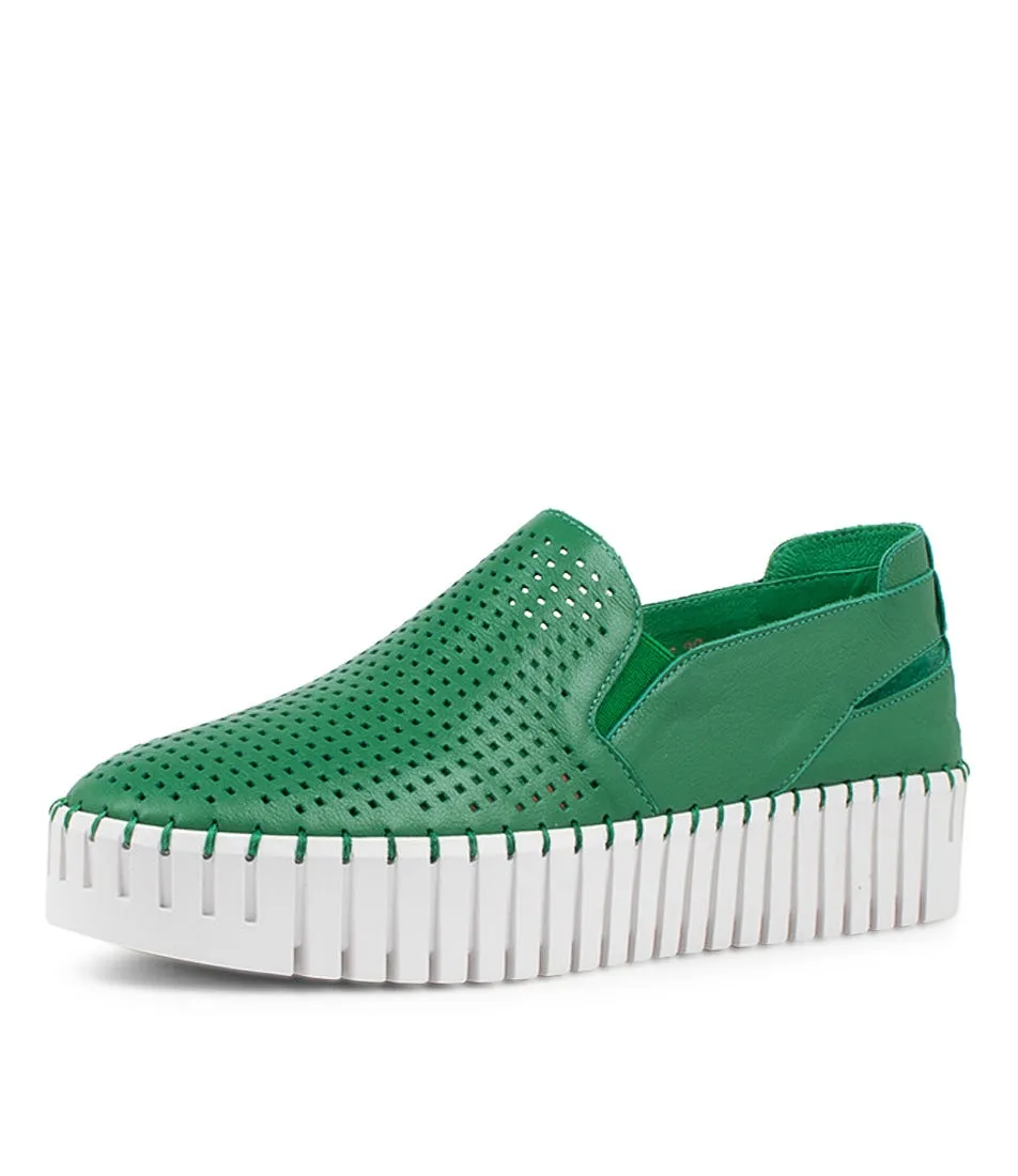 DJANGO & JULIETTE Bartas Emerald Leather Sneakers