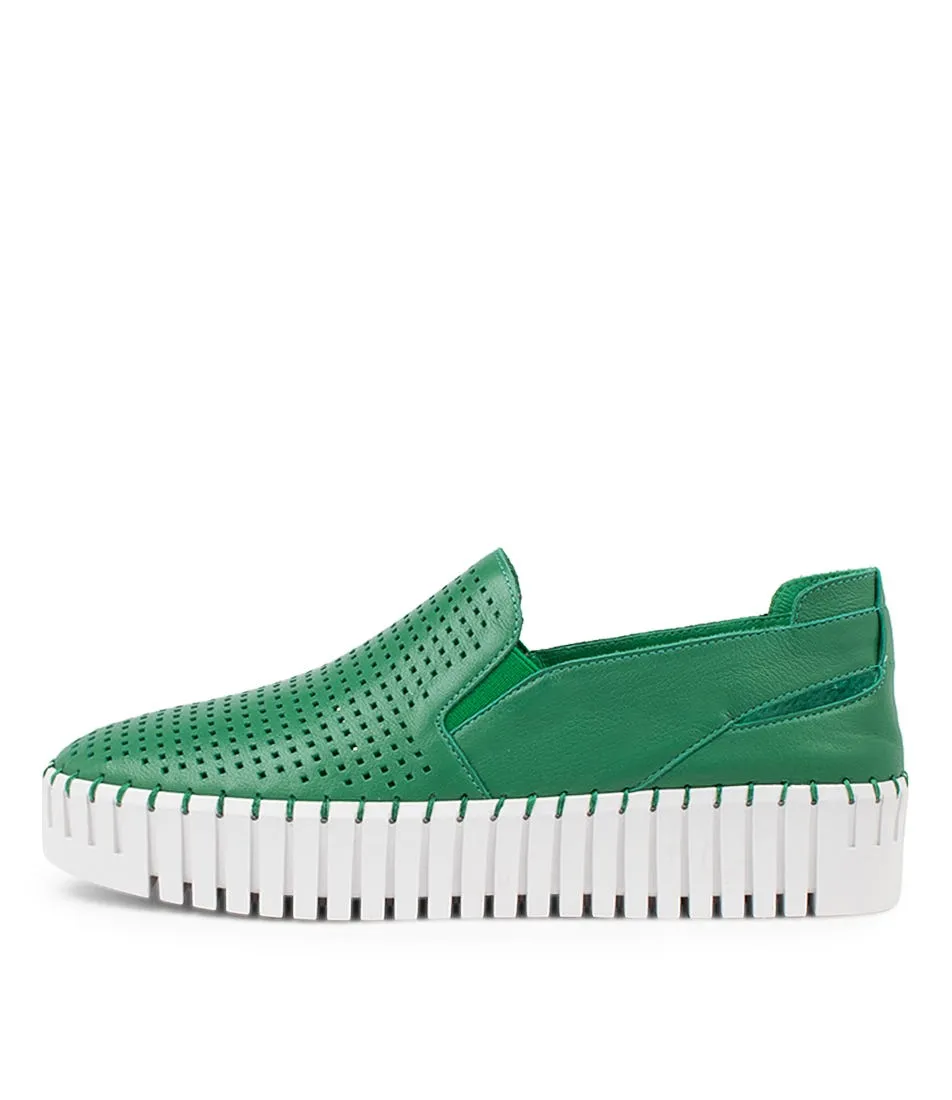 DJANGO & JULIETTE Bartas Emerald Leather Sneakers