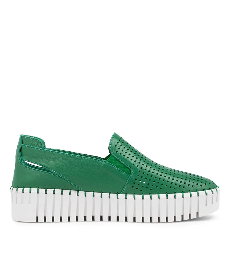 DJANGO & JULIETTE Bartas Emerald Leather Sneakers