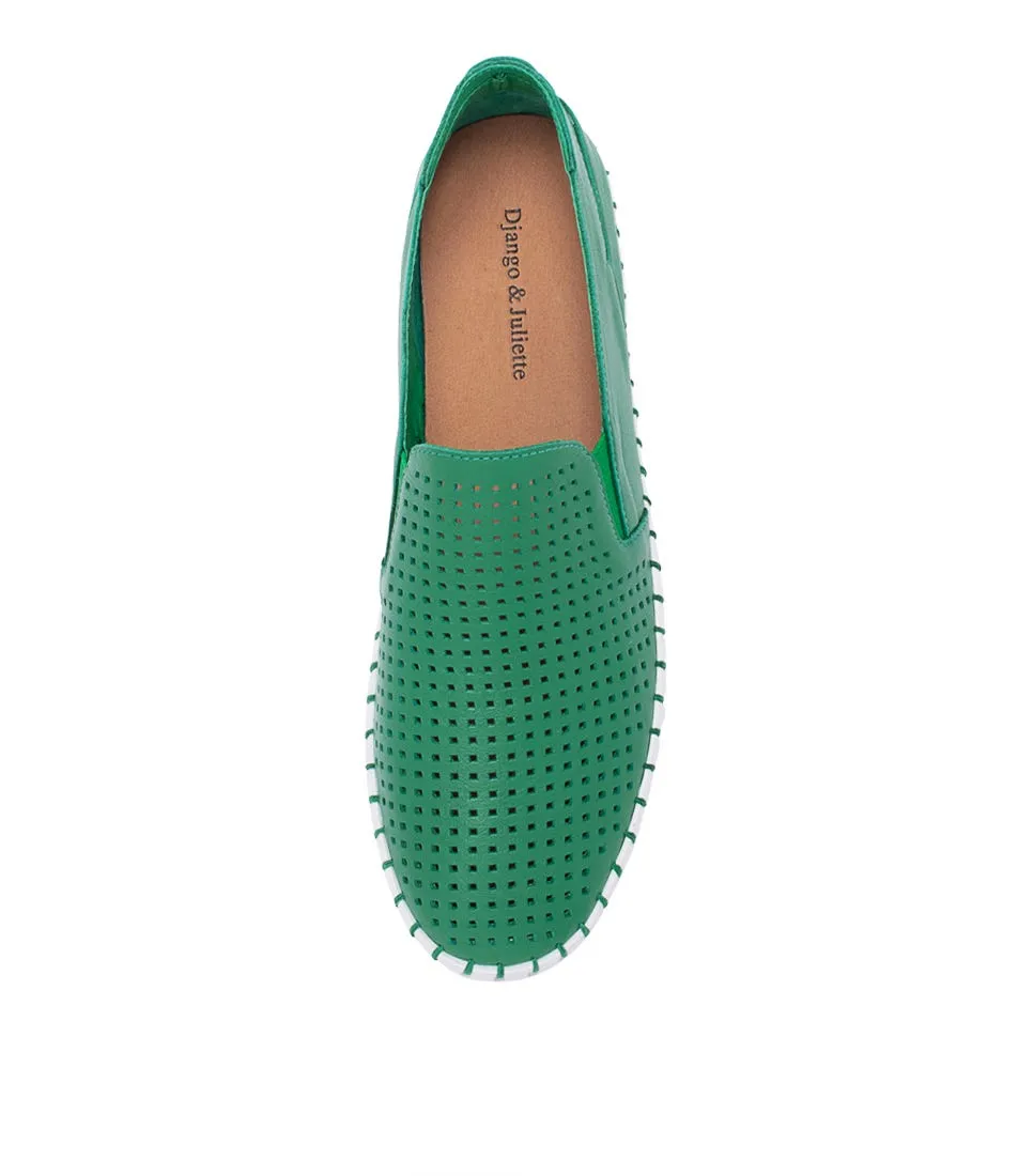 DJANGO & JULIETTE Bartas Emerald Leather Sneakers