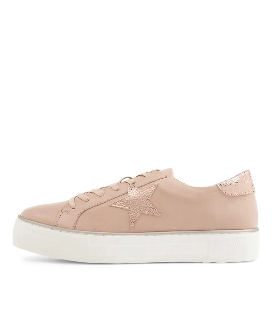 DJANGO & JULIETTE Fonno Nude Pink Speckle Leather Sneakers