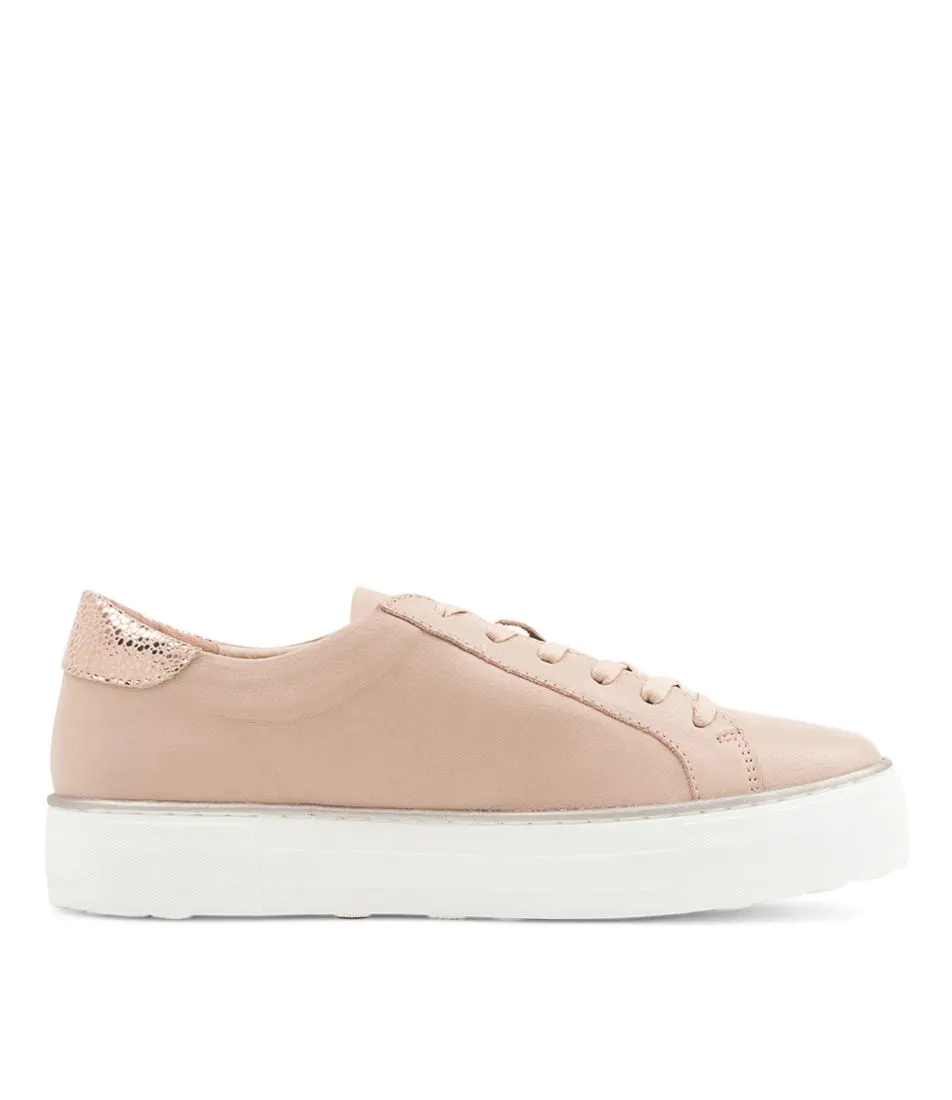 DJANGO & JULIETTE Fonno Nude Pink Speckle Leather Sneakers