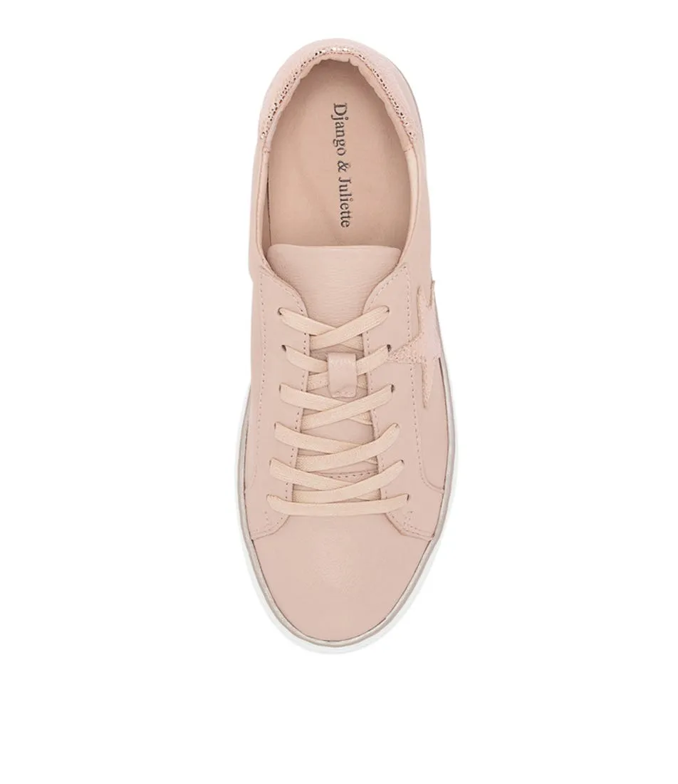 DJANGO & JULIETTE Fonno Nude Pink Speckle Leather Sneakers