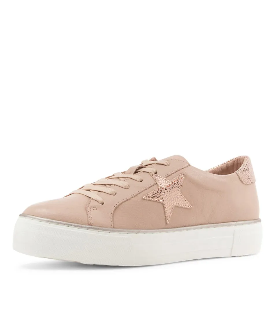 DJANGO & JULIETTE Fonno Nude Pink Speckle Leather Sneakers