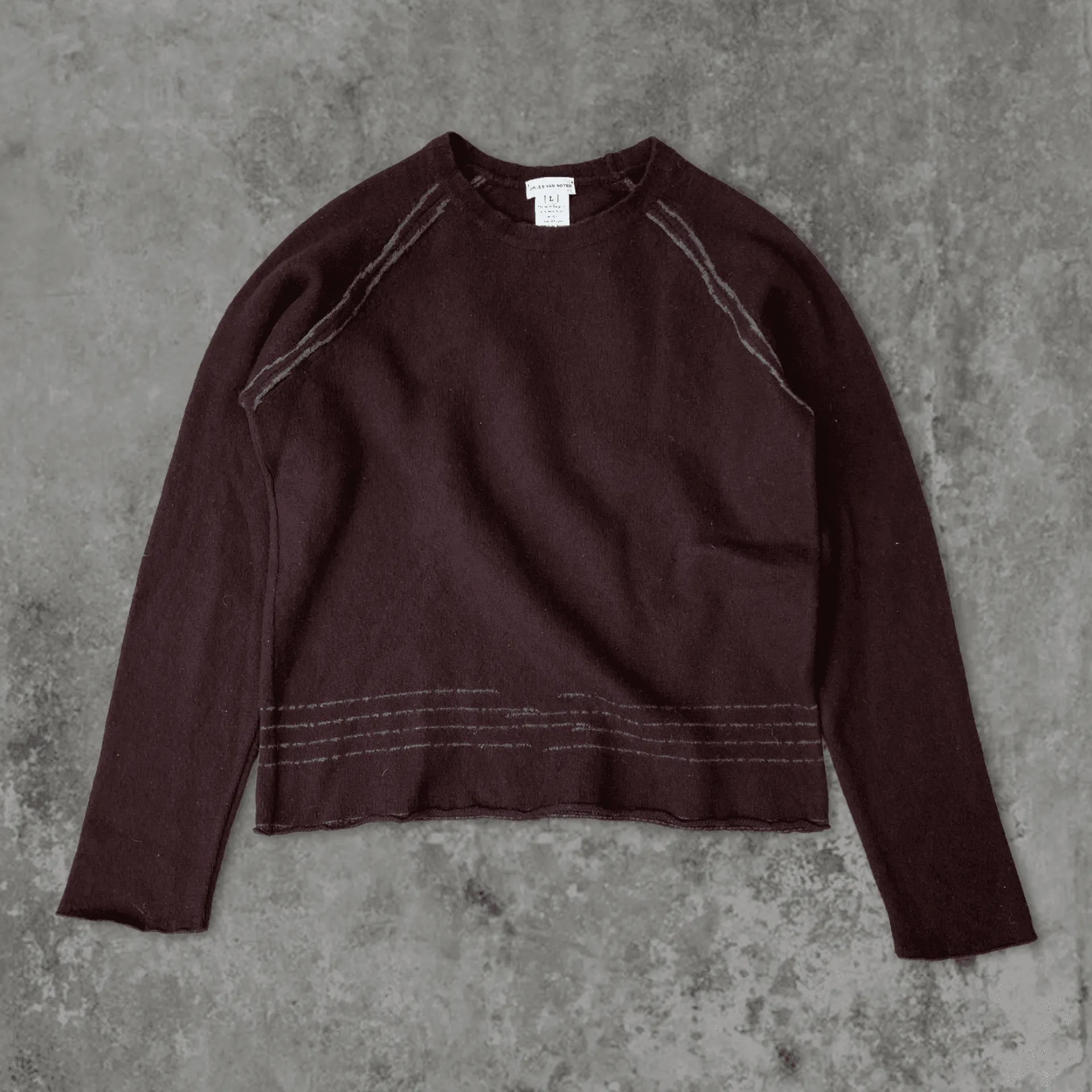 DRIES VAN NOTEN MARINO WOOL JUMPER - S