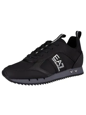 EA7 Side Logo Synthetic Trainers - Black