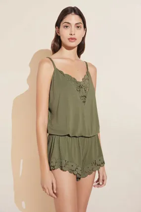 Eberjey NAYA Romper in Olive 