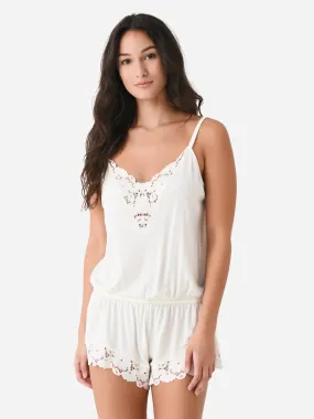     EBERJEY  Women's Naya Modal Romper Pajama    