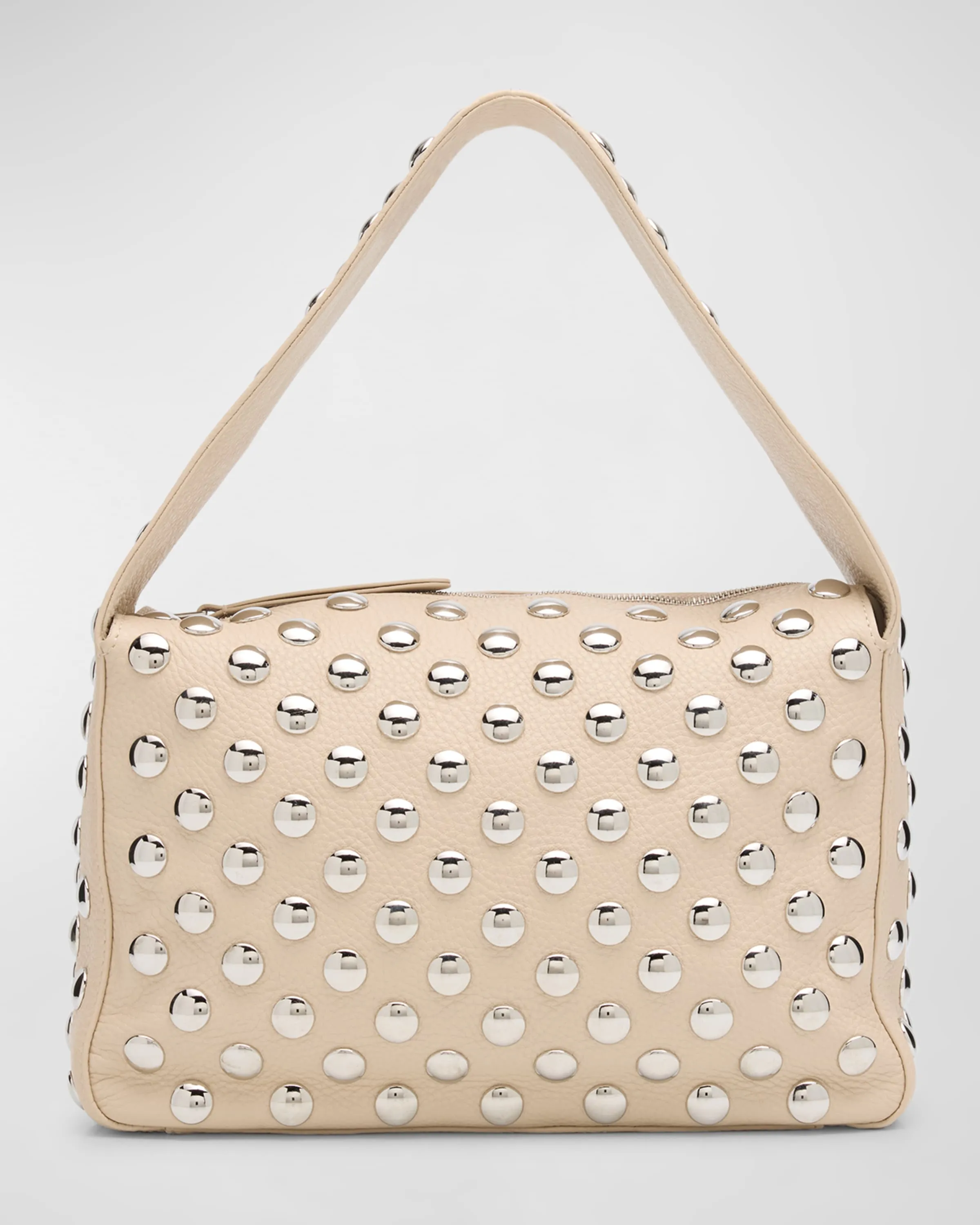 Elena Studded Leather Shoulder Bag