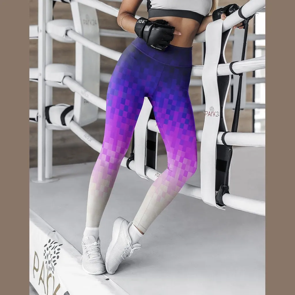 Fierce Pixel Yoga Leggings