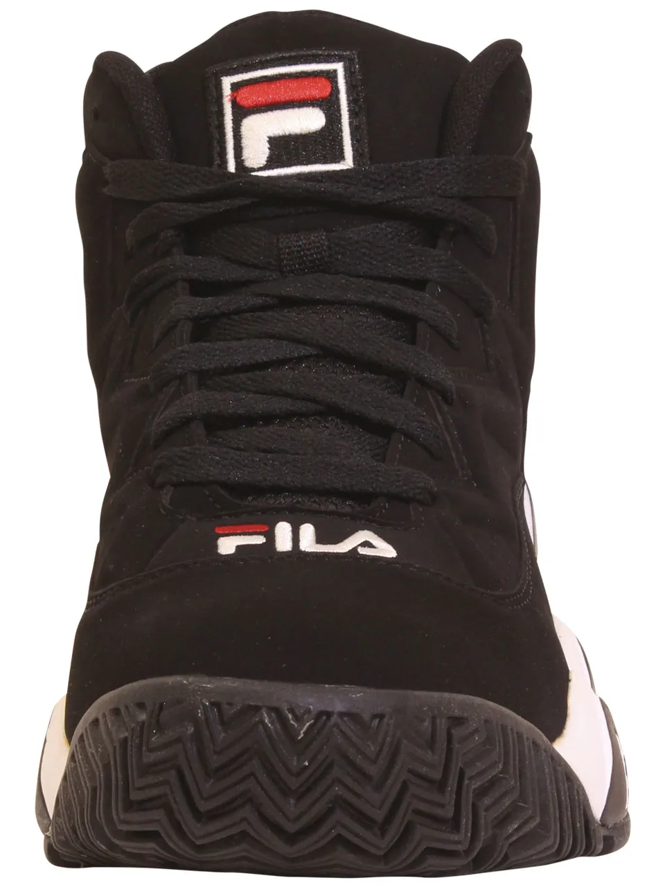 Fila Men's MB Sneakers High Top Black/White/Red Sz: 10.5 1VB90140