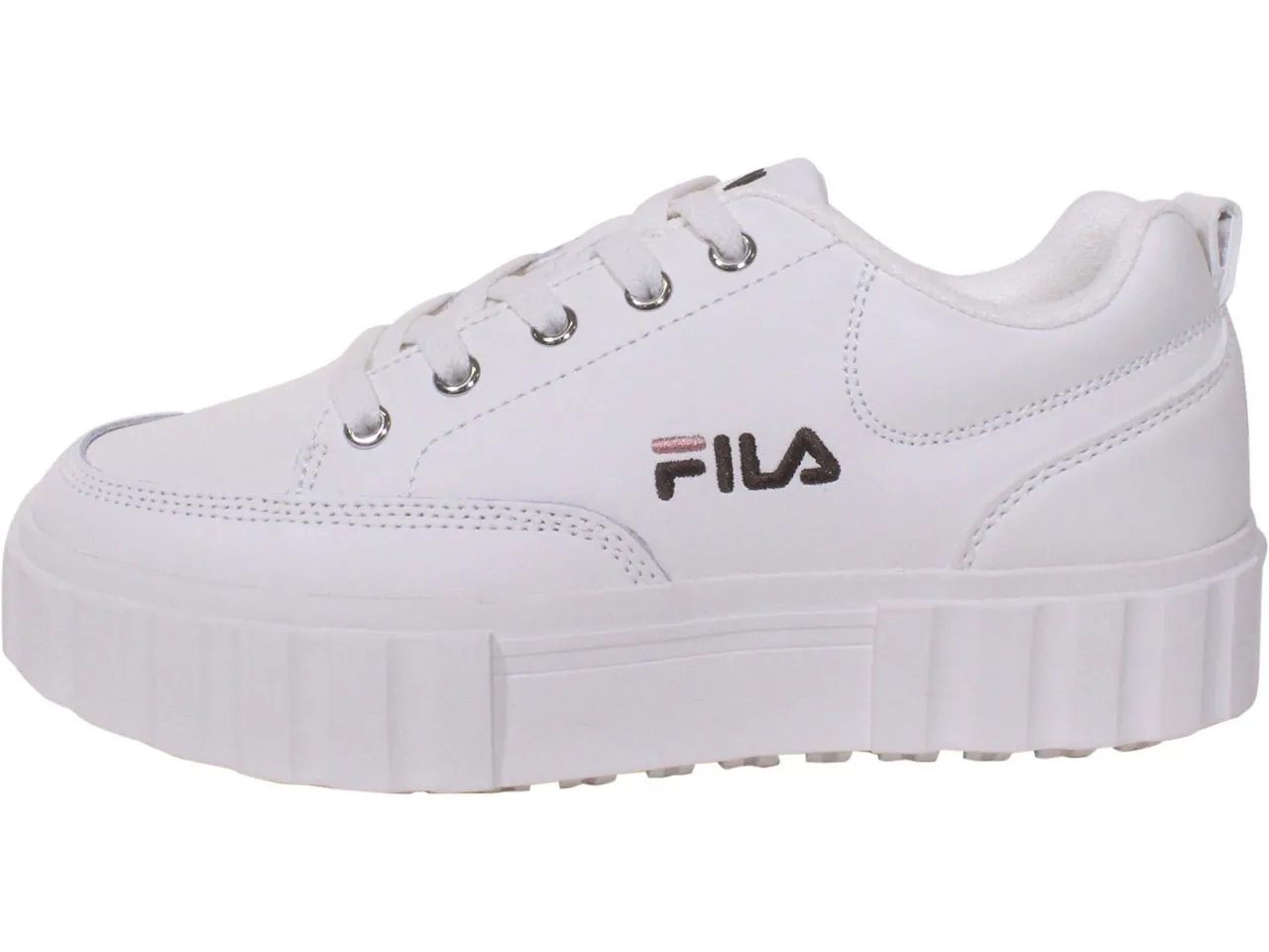 Fila Women's Sandblast Low Platform Sneakers Gardenia/Rose/Mahogany Sz: 6