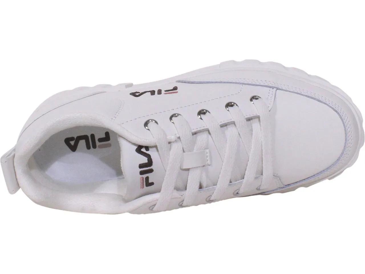 Fila Women's Sandblast Low Platform Sneakers Gardenia/Rose/Mahogany Sz: 6