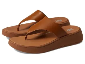 FitFlop F-Mode Leather Flatform Toe Post Sandals Women's