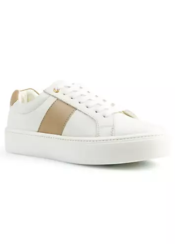 Freemans White & Camel Side Panel Trainers | Grattan