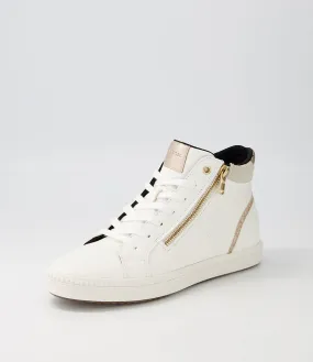 GEOX D Blomiee B White Syn Leather Sneakers