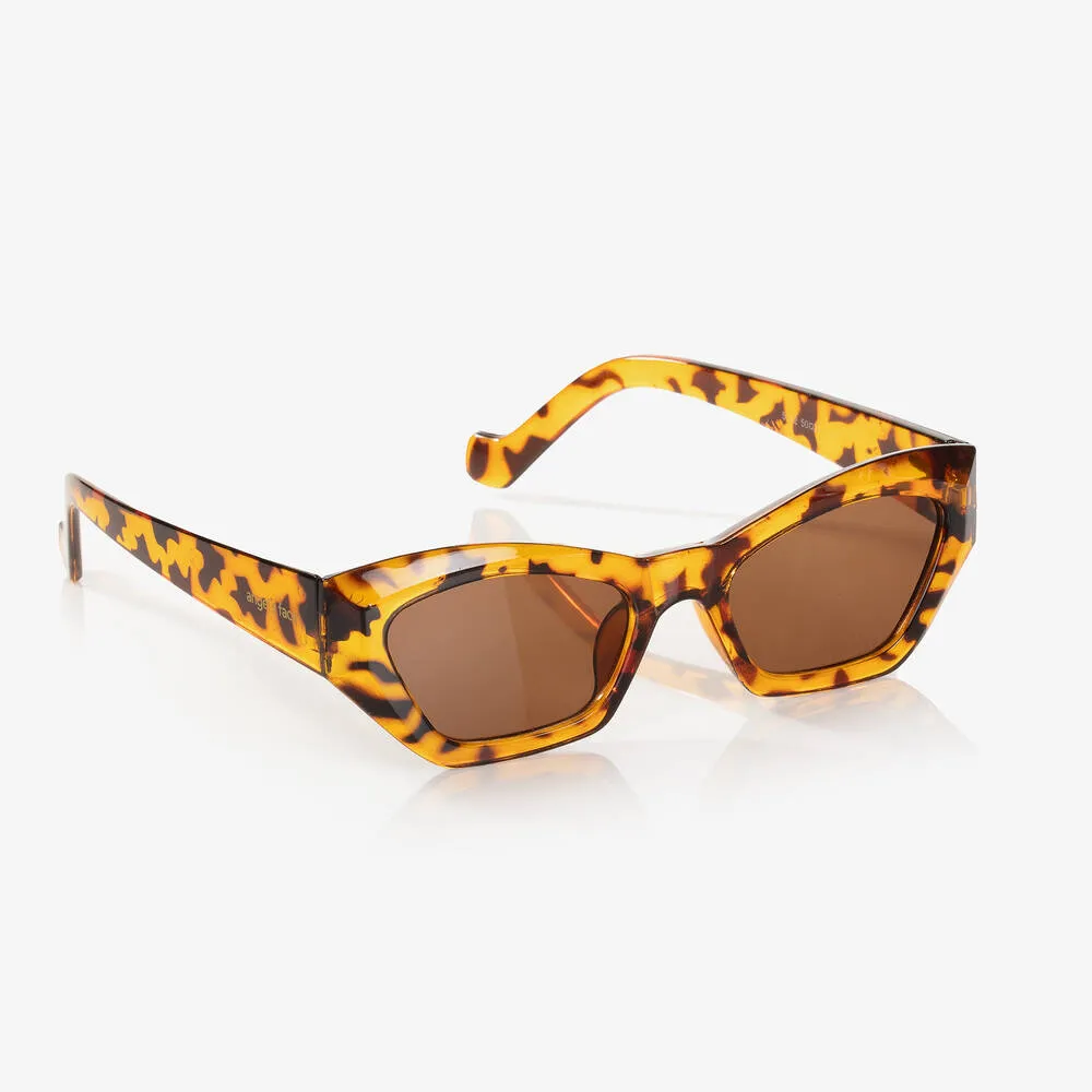 Girls Brown Tortoiseshell Sunglasses 