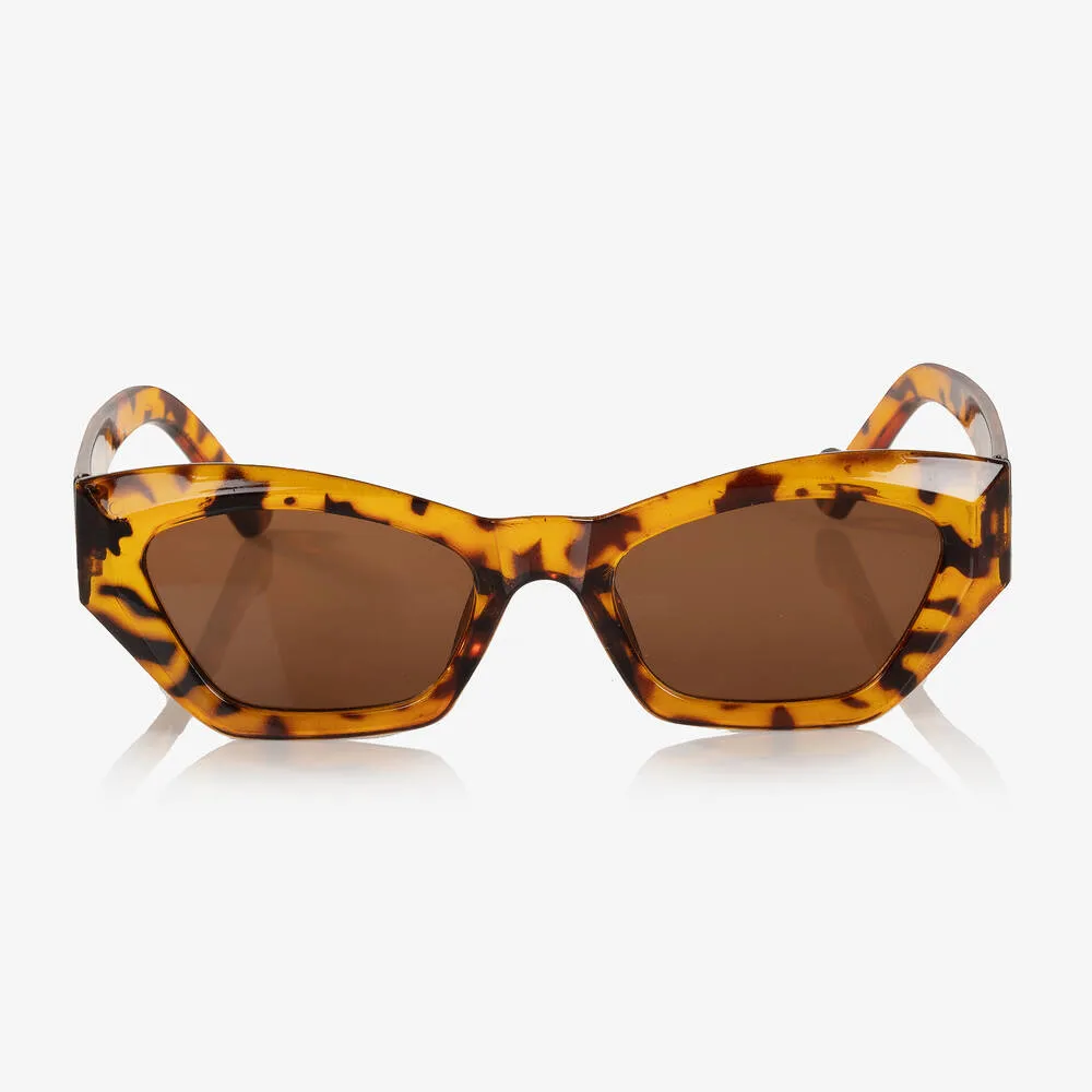 Girls Brown Tortoiseshell Sunglasses 