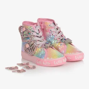 Girls Unicorn Wings High-Top Trainers