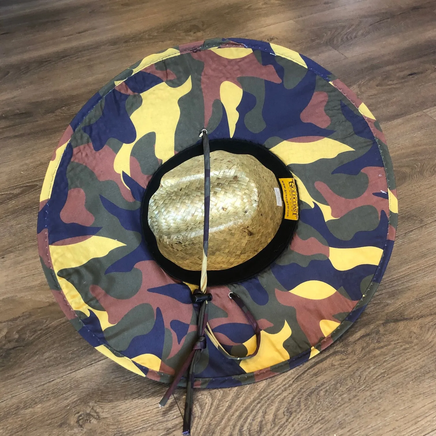 Goldcoast Kenny Camo Underbrim Straw hat - Natural