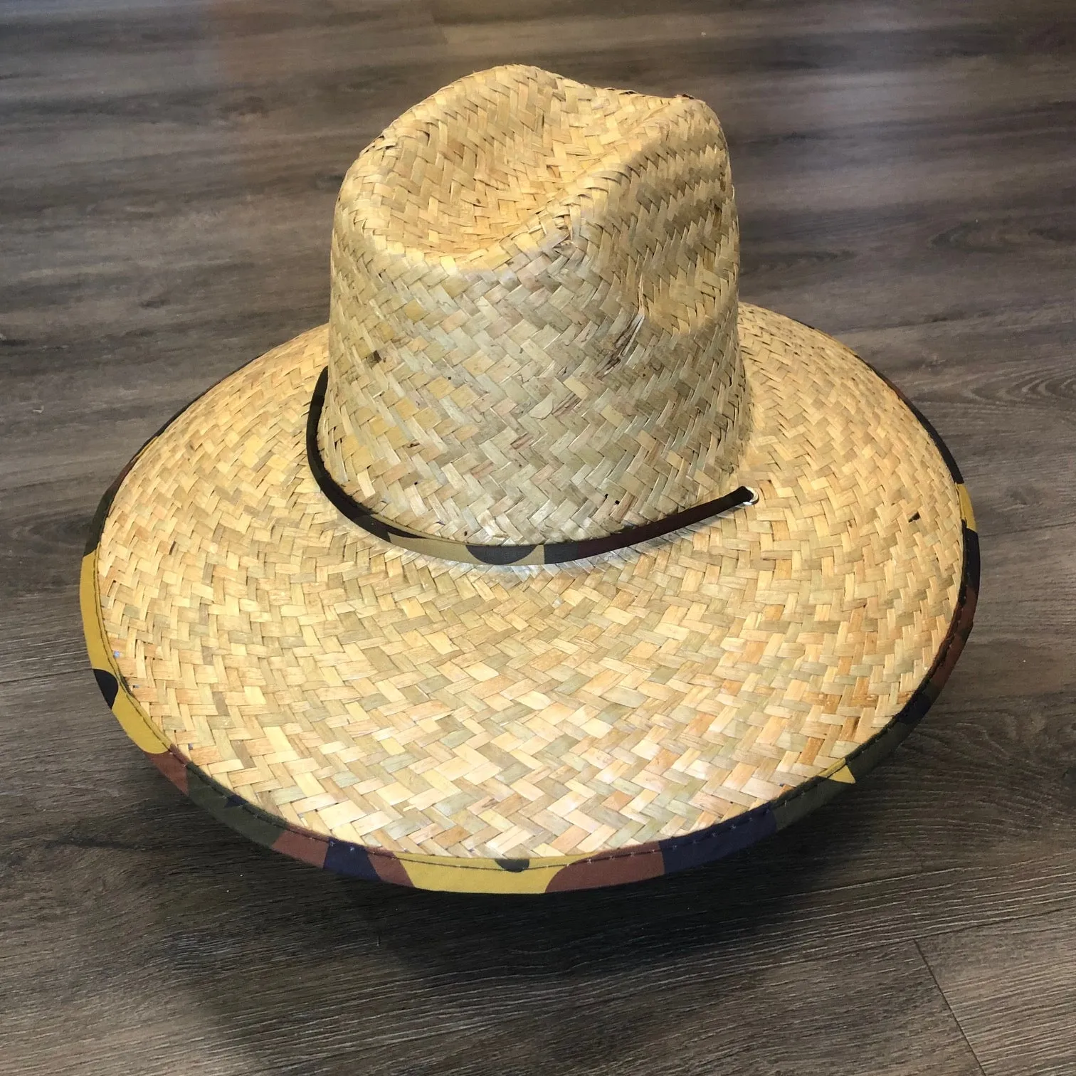 Goldcoast Kenny Camo Underbrim Straw hat - Natural